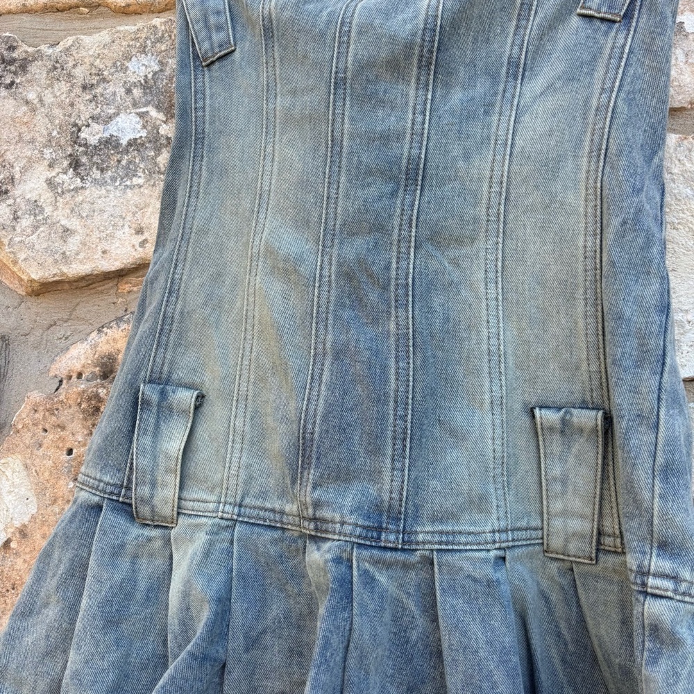 Jaded london denim mini dress size us 8 - Picture 3 of 5